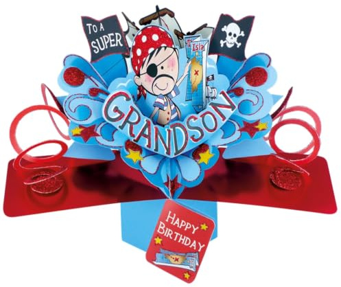 Grandson Birthday Pop-Up Greeting Card Original Second Nature 3D Pop Up Cards