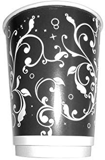 POLOPLAST PZ 52 Bicchieri per Cappuccino E Cioccolata ML 280 in Carta Paper Cup Black Coffee And Hot Drinks Take Away