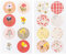 Sticker, Crafted Nature, Rosa Fsc Mix