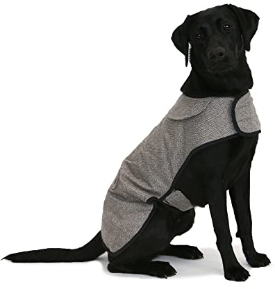 Ancol Heritage Herringbone Dog Coat - Brown Country Inspired Pet Jacket for Medium Breeds - Warm Durable Winter Apparel with Stylish Design - Large