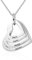 kaululu Halskette Damen Personalisiertes Kette mit Namen Namenskette mit Herz Edelstahl Silber 925 Anhänger für Mama Frauen Muttertagsgeschenk Personalisierter Schmuck (Silber-4 Name)