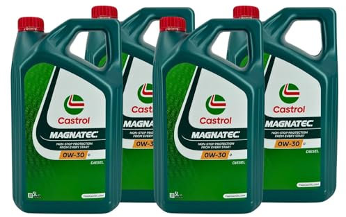 Motorenöl 0W-30 D Magnatec Stop Start [4x 5 L] von Castrol (SET159C6620L) Öl Schmierung Motorenöl