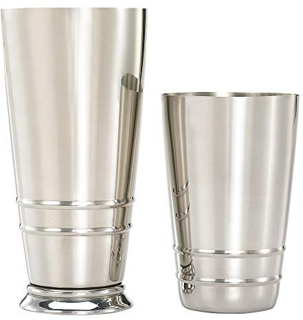 Barfly M37125 Cocktaildose, Edelstahl mit geprägten Rippen