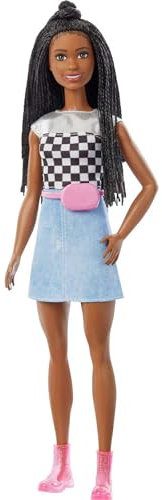 Barbie Dreamhouse Adventures Brooklyn Muñeca afroamericana con Ropa y Accesorios de Moda de Juguete, Regalo para niñas y niños +3 años (Mattel GXT04)