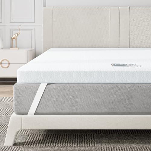 BedStory 6CM Topper 90x190, Topper Viscoelastico para Colchón con Infusión Gel Refrescante, Cubrecolchón de Espuma con Memoria, Sobrecolchón Extraíble y Lavable