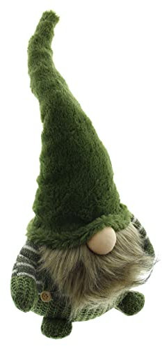 FRANK FLECHTWAREN LED-Wichtel Green, Goldige Deko, vielfältig einsetzbar, ca. 50 cm hoch