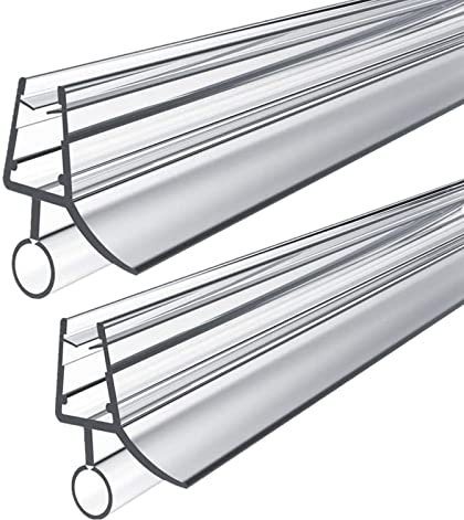 2 Stück Duschdichtung, Ersatzdichtung Wasserabweiser einstellbare Spritzschutz Bad Dusche Für glasdicke 4-6mm (900mm)