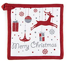 Excelsa Manique de Cuisine Merry Christmas 20 x 20 cm, Coton et Polyester (65431)