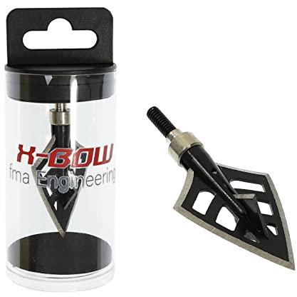 X-Bow FMA Edge XVI - Jagdspitze; zum Aufschrauben auf Pfeile oder Bolzen, ersetzen Jede Schraubspitze für Pfeil und Bogen