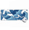 MSHAJ Art paintings Japanese Blue and White Wave Gaming Mouse Pad XL,Extended Large Mouse Mat Desk Pad 31.5x11.8x0.12IN,Stitched Edges Non Slip Mousepad for Computer,Office,Keyboard and Laptop