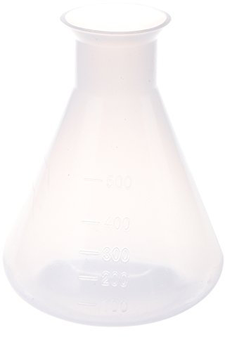 500ml Clear Plastic Laboratory Conical Flask Storage
