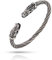 SIPURIS Nordic Viking Armreif für Männer Odins Fenrir Wolf Kopf Armring Edelstahl Viking Wolf Twisted Cable Einstellbare offene Manschette Armband für Männer-Schmuck