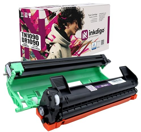 TN1090 + DR1090 Schwarz Toner Drucker + Trommel - kompatibel mit drucker Brother DCP-1622 WE; DCP-1623 WE; HL-1222 WE; HL-1223 WE Toner für Laserdrucker Patronen