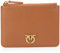 Pinko Damen Flat Mini Leder Bottalated Tasche, L17q_braun-Leone-Antique Gold