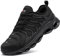 LARNMERN Zapatos de Seguridad para Hombre Zapatillas de Seguridad Cómodo Ligeras Punta de Acero Amortiguación Moda Respirable Calzado de Seguridad(Negro,44 EU)