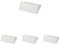 Durable Pocketfix Selbstklebetaschen für Einsteckschilder, 35 x 76 mm, 74 x 32 mm, 10 Stück, transparent, 802119 (Packung mit 4)