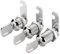 HOUSON Pack of 3 Letter Box Lock, Cabinet Door Lock, Drawer Lock, Chest of Drawers Lock, Cylinder Cam Lock (20 mm)