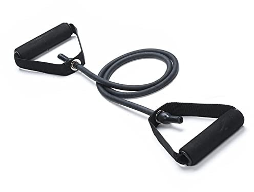 ZLXHDL Corde De Tension Droite De 30lb, Matériau TPE, Extracteur De Musculation vers Le Bas, Corde élastique De Fitness Noire