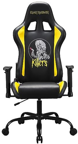 Subsonic Iron Maiden - Official Ergonomic Gamer Chair Adjustable Back and Armrests - Officially licensed adult gaming chair