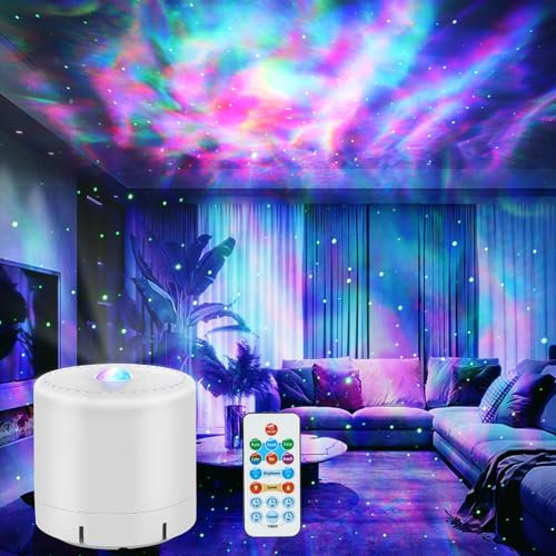 HERHOTER - Galaxy Projector, Star Projector with Timer and Remote Control for Adult Bedroom Decor, Party, Star Night Light