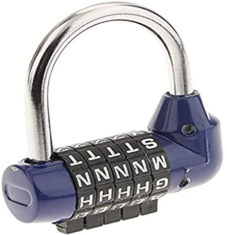 SkVLf Cadenas à Mot de Passe à 5 Lettres – Sécurisez Vos Bagages et casiers