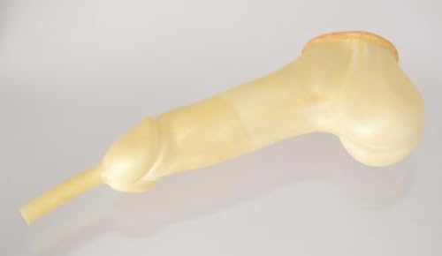 Penishodenkondom mit Schlauch von DUDEA Latex in 0,4 mm Naturlatex, hochsensitiv zur Haut (2 (18 cm Länge, 5,0 cm Penis-Durchmesser))