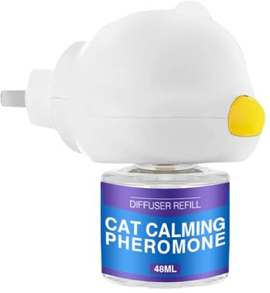 Difusor para gatos, difusor para mascotas, difusor calmante cómodo para gatos, difusor calmante de larga duración, difusor de feromonas naturales para serenidad
