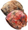 XYIYI Damen Mütze Chemo Hut Slouchy Kopfbedeckungen Kopf Wraps Krebshüte (2Stück Ahornblatt Grau Rosa)