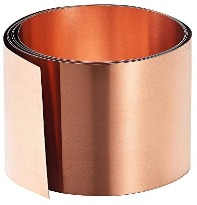 UYSELA Dünne Cu-Metallfolienrolle Aus Reinem Kupfer, Hohe Duktilität, Reiner Kupferstreifen Für Elektrische Reparaturen, Löten, Basteln / 1 Stück / 0,2 X 30 X 1000 Mm/1 Pcs/0.2 * 25 * 1000Mm
