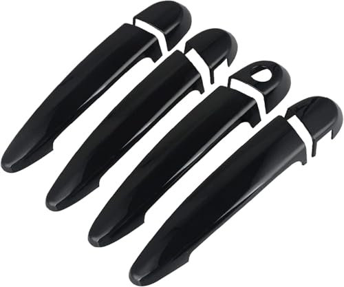 4 Stück Außentürgriff Abdeckung für BMW X5 E70 2006 2007 2008 2009 2010 2011 2012 2013, Schale Abdeckung Trim Auto AußEnseite TüRgriff Abdeckung Trim TüRgriffschüTzer.