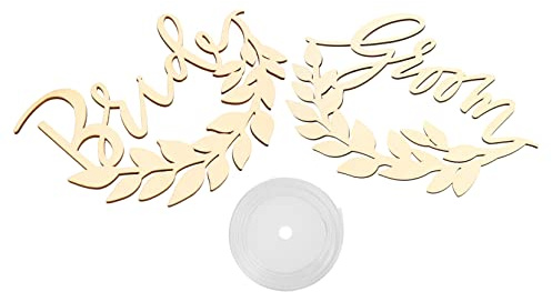 VILLFUL Braut Feiner Hochzeit Bräutigam Stuhlschild Hängeschmuck Hochzeits mit Gravur Tragbar und Praktisch