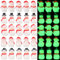 Simgoing 50 Stück Mini-Schneemann-Figuren, Glitzer, Mini-Winter-Schneemann, leuchtet im Dunkeln, kleine Dekoration für Winter, Weihnachten, Basteln, Ornamente, DIY, Partygeschenke, Geschenke