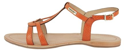 LES TROPEZIENNES PAR M. BELARBI Damen Hacklio Stadtschuhe Sandale, Orange Snake, 36 EU