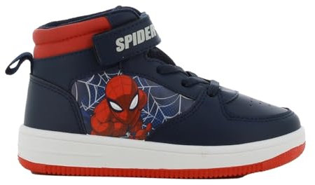 Marvel Spiderman Gefütterte Turnschuhe für Jungen von 2 bis 8 Jahre, Winterschuhe für Kinder mit Spider-Man Motiv 27 EU, Ideal für Nasse oder Kalte Tage, Marinarot