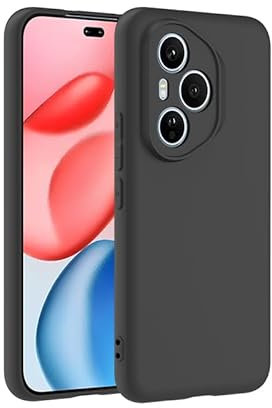 Afikyutu Cover per Honor 400 Pro 5G, Custodia Matte Sottile in TPU Morbido, Cover Protezione Anti-Caduta, Nero Sottile Leggero Protettiva Custodia