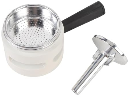 Termostato di sostituzione della caffettosta in alluminio Valvola doppia 2 tazza Anti -over Extraction Moka Pot Accessori termostato (Bianco)