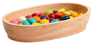 A Forma Di Barca | Vassoio Decorativo Vintage In Legno Massello Per Alimenti | Per Dolci E Insalate Centrotavola | Per Pane, Caramelle, Pasto, Frutta, Frutti Di Mare
