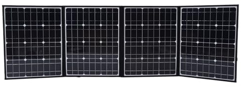 ZJchao Panneaux Solaires Portables, Sac Pliable pour Panneau Solaire de 150 W avec Options de connectivité Polyvalentes, y Compris Deux Ports USB et un Connecteur CC. Panneau Solaire Pliable