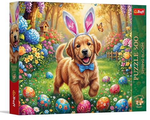 Trefl - Puzzle 500 Teile, Spring Bloom: Der Osterhund,