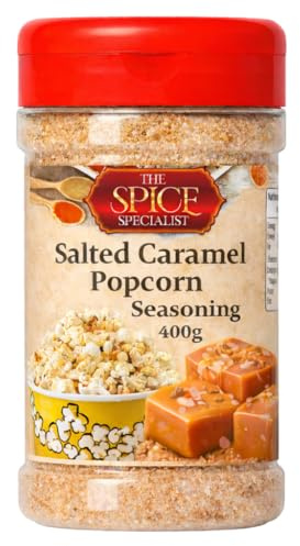 Salted Caramel Popcorn Seasoning 400g – Sweet Gourmet Flavouring – Perfect for Popcorn, Coffee, Desserts & Baking – by The Spice Specialist