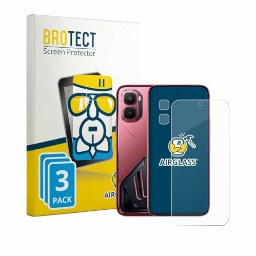 BROTECT 3 Stück Schutzglas für Infinix GT 50 Pro (Display+Kamera) Schutzfolie Panzer Folie Glas[Extrem Kratzfest, Anti-Fingerprint, Ultra-]