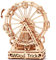 Wood Trick Riesenrad Spielzeug Mechanisches Modell, Beobachtungsrad - 3D Holzpuzzle, Öko Holzspielzeug, Montagemodell