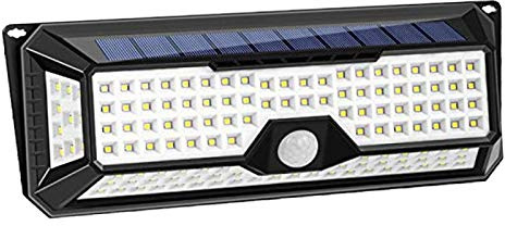 Outiror - Projecteur LED à Énergie Solaire et Détecteur de Mouvement - 86 LED - 800 lumens