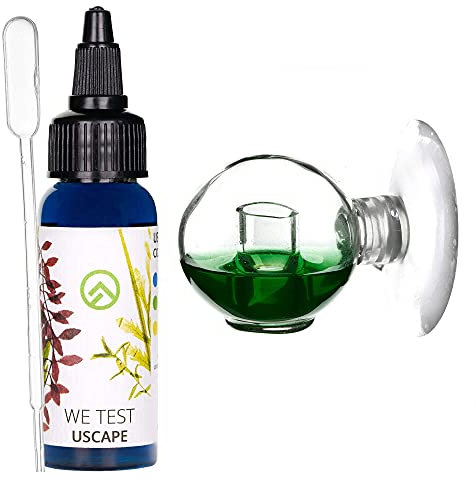 USCAPE CO2 Dauertest Orb inkl. Testflüssigkeit Set (Dauertest Orb M + 20mg/L Testflüssigkeit)