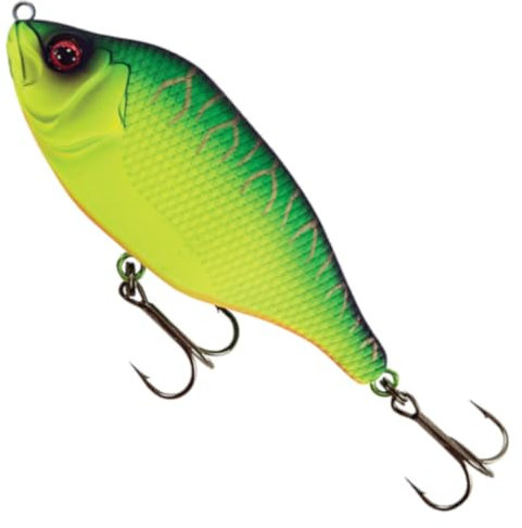 Fox Rage Hitcher Jerk & Twitch UV 80mm 20g lipless Sinking Jerkbait, Farbe:Fire Tiger