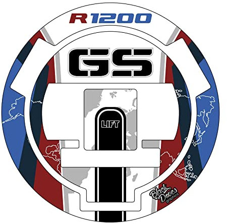 Adesivo 3d Tappo Para Serbatoio Resinato compatibile con/sostitutivo per moto BMW Motarrad R 1200 GS 2004-2012 (Multicolore)