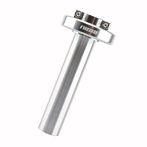 NIBBI Motorcycle Throttle Assembly,High Sensitivity Short Stroke Light Control Motocross Twist Throttle Handlebar,Throttle Tube Fit Dirt Bike Motocross,Pit BIke Assembly,Mini Bike(Silver)