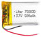 Batterie 702030 LiPo 3.7V 500mAh 1.85Wh 1S 5C Liter Energy Battery pour l'électronique Rechargeable Téléphone Portable Smartwatch GPS - Ne Convient Pas à la Radiocommande 32x20x7mm (500mAh|702030)