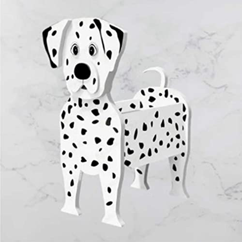 Samnuerly Dackel Hunde-Pflanzgefäß Tier-Blumentopf Große Hunde-Pflanzgefäße Dekorationen Schöne Schreibtisch-Aufbewahrungsbox Blumentopf-Pflanzenbehälter-Rahmen für Terrassentopf-Blumentopf, Dackel