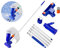 Pool Vacuum Cleaner Set,Garden Pond Hot Tub Vacuums,Swimming Pool Cleaner with Telescopic Rod Water Vacuum Cleaning Kit Filter Limescale Remover